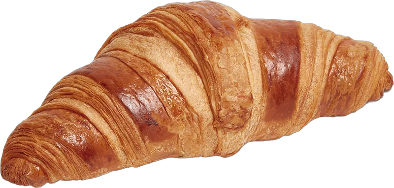 Croissant de mantequilla dorado
