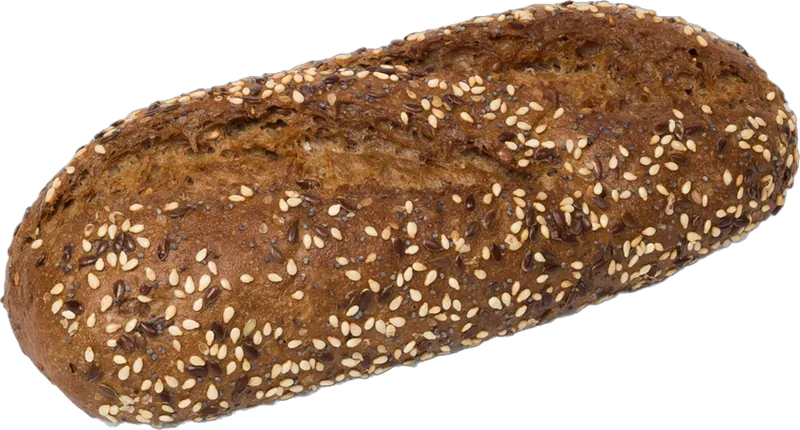 Pan de centeno con semillas de sésamo y lino